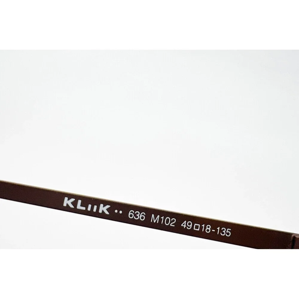 Kliik Eyeglasses Women Burgundy Cat Eye Frames 636 M102 49-18-135